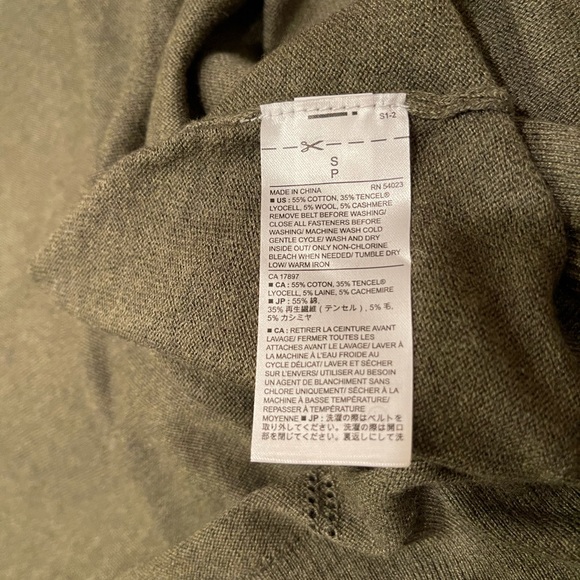 Banana Republic S Green Cardigan (NEW) - Picture 13 of 15